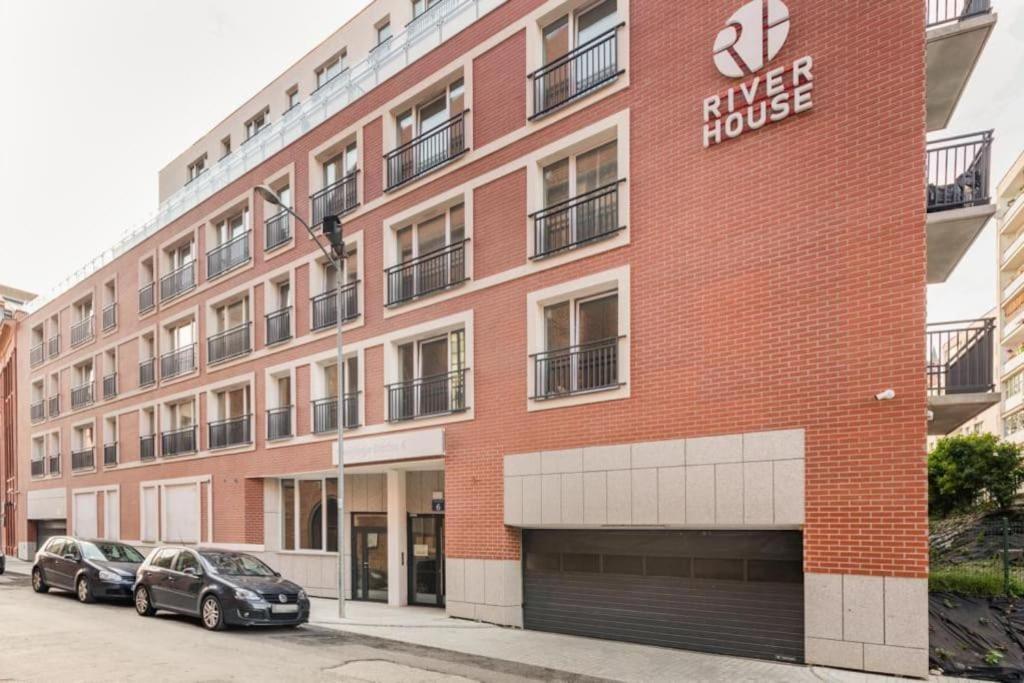 Modern Riverside Apartment With Free Parking Space Щецин Екстер'єр фото